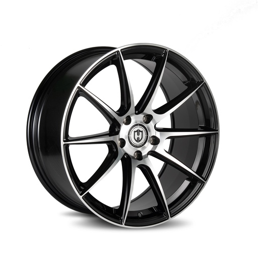 [CFF72-19851123566BMF] CFF72 19x8.5 5x112 35 66.56 Black Machined Face