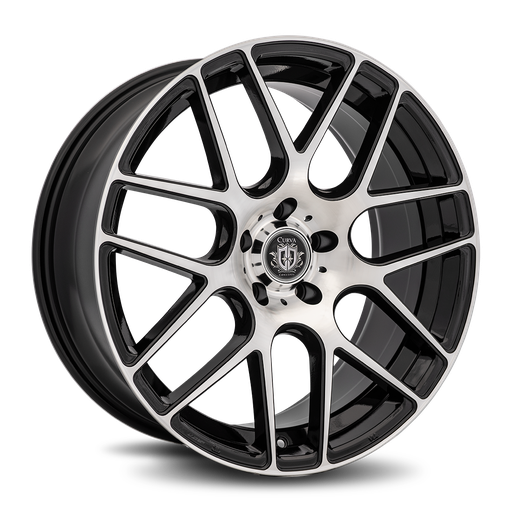 [C7-20851143873BMF] C7 20x8.5 5x114.3 38 73.1 Gloss Black Machine Face