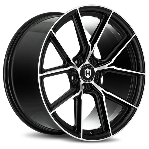 [CFF70-20851143873BMF] CFF70 20x8.5 5x114.3 38 73.1 Black Machined Face