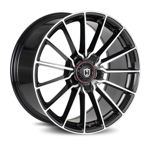[CFF75-1990BLNK2073BTMFS] CFF75 19x9 Blank 20 73.1 Black Machined Face Dark Tint Satin Lacquer