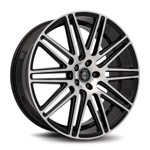 [C50-22901203372BMF] C50 22x9 5X120 40 72 Black Machine Face