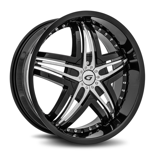 [G1-229BLNK4073B] Blitz 22x9.5 Blank 40 73.1 Gloss Black