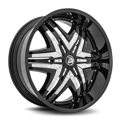 [DE-2416D593587B] Elite 24x10 6x135/139.7 35 87.1 Gloss Black