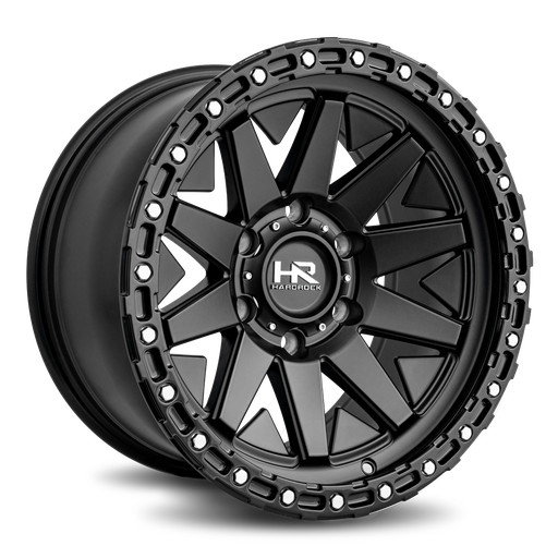 [H106-179083112BB] H106 17x9 6x139.7 -12 108 Matte Black-Black B/L