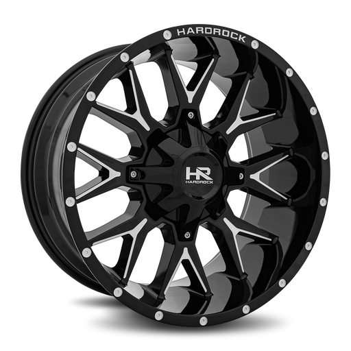[H700-209081000GBM] Affliction 20x9 8x165.1 0 125.2 Gloss Black Milled