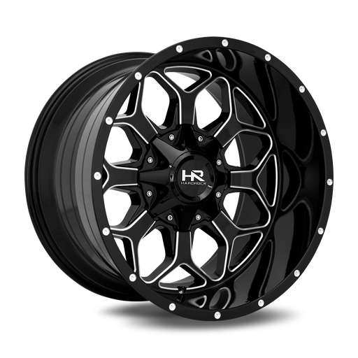 [H712-201037119GBM] Indestructible 20x10 6x135/139.7 -19 108 Gloss Black Milled