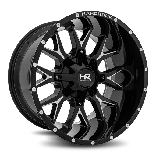 [H700-201281144GBM] Affliction 20x12 8x165.1 -44 125.2 Gloss Black Milled