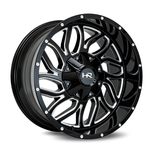 [H707-201281151GBM] Destroyer 20x12 8x165.1 -51 125.2 Gloss Black Milled