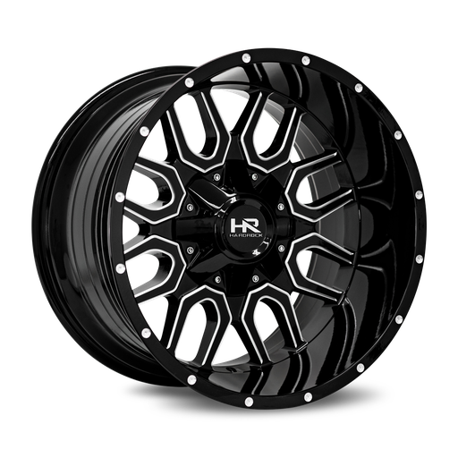 [H709-201281151GBM] Commander 20x12 8x165.1 -51 125.2 Gloss Black Milled