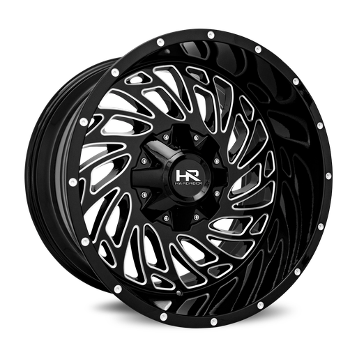[H710-201237151GBM] Attack 20x12 6x135/139.7 -51 108 Gloss Black Milled