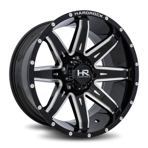 [H502-201083119BM] Painkiller XPosed 20x10 6x139.7 -19 108 Gloss Black Milled