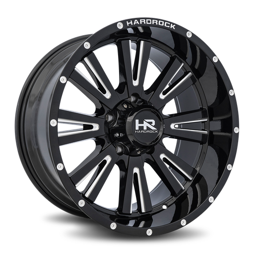 [H503-201036119BM] Spine XPosed 20x10 6x135 -19 87.1 Gloss Black Milled
