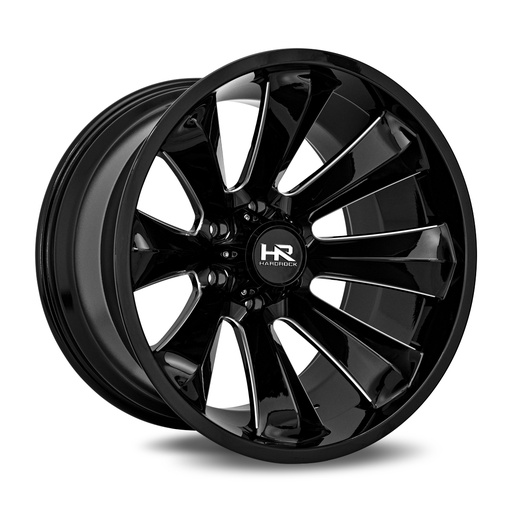 [H506-201073119BM] Xplosive Xposed 20x10 5x127 -19 78.1 Gloss Black Milled