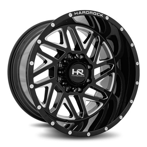 [H501-201236144BM] Bones XPosed 20x12 6x135 -44 87.1 Gloss Black Milled