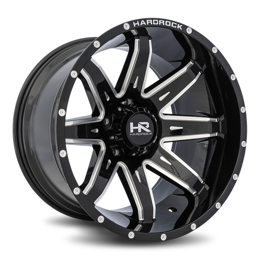 [H502-201285144BM] Painkiller XPosed 20x12 5x139.7 -44 87 Gloss Black Milled
