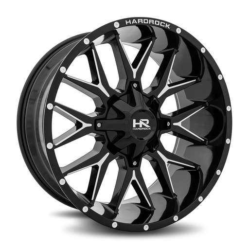 [H700-221052119GBM] Affliction 22x10 5x127/139.7 -19 87 Gloss Black Milled