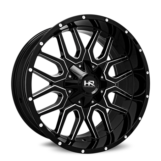 [H709-221037125GBM] Commander 22x10 6x135/139.7 -25 108 Gloss Black Milled