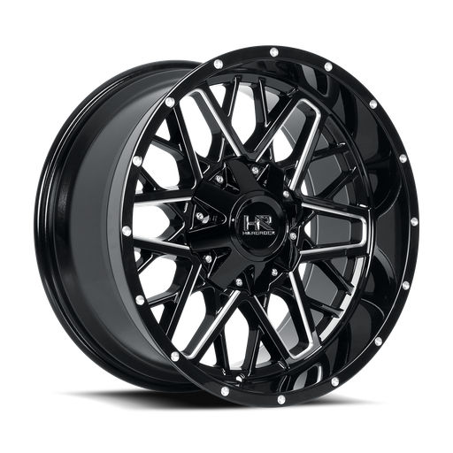 [H714-221097125GBM] Bomber 22x10 5x150/139.7 -25 110.3 Gloss Black Milled