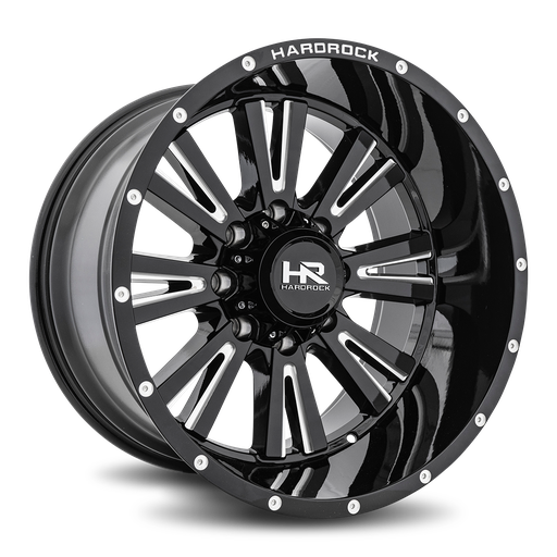 [H503-221273144BM] Spine XPosed 22x12 5x127 -44 78.1 Gloss Black Milled