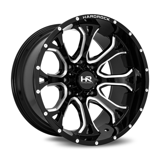 [H505-241436176BM] BloodShot Xposed 24x14 6x135 -76 87.1 Gloss Black Milled