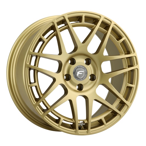 [F16789537P35] 18x9.5 F14C Semi Concave 5x100 ET34 BS6.6 Gloss Gold 67.1