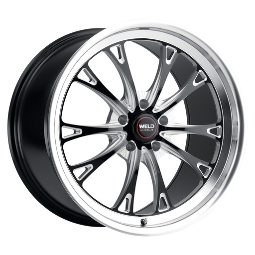 [S11302021P52] 20x12 Belmont 5x120 ET52 BS8.50 Gloss BLK MIL DIA 72.56