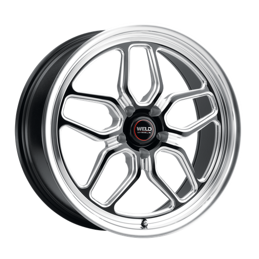 [S1520C067N38] 20x5 Laguna Drag 5x114.3 ET-38 BS 1.66 Gloss BLK MIL DIA 78.1