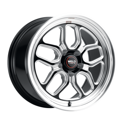 [S1527C063N26] 17x5 Laguna Drag 5x120.65 ET-26 BS2.00 Gloss BLK MIL DIA 78.1