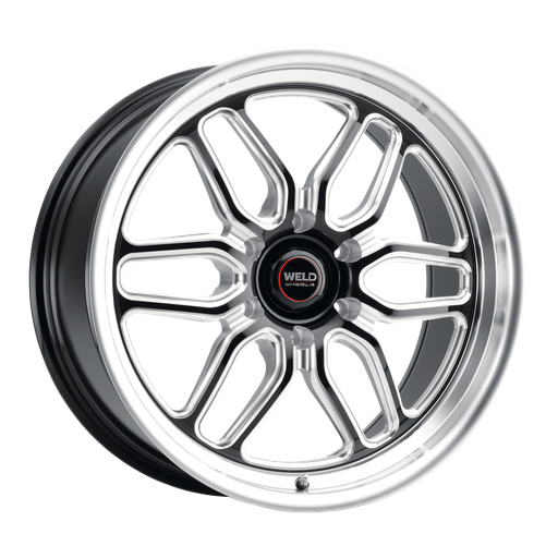 [S15309581P35] 20x9.5 Laguna 6 Drag 6x127 ET35 BS6.625 Gloss BLK MIL DIA 78.1