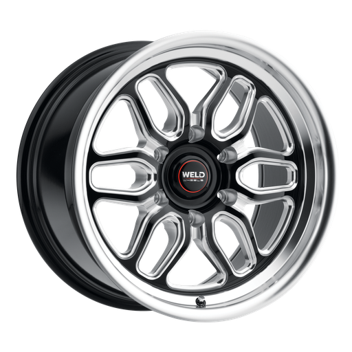 [S15379581P35] 17x9.5 Laguna 6 Drag 6x127 ET35 BS6.625 Gloss BLK MIL DIA 78.1