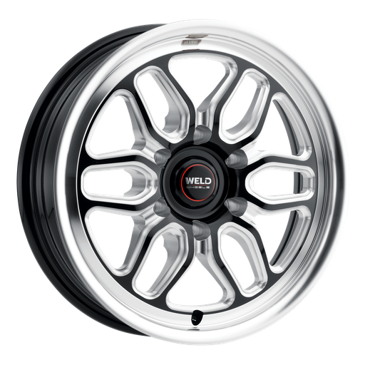 [S1537C084N25] 17x5 Laguna 6 Drag 6x139.7 ET-25 BS2.00 Gloss BLK MIL DIA 106.1