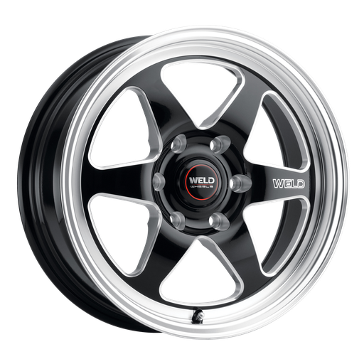 [S15609581P35] 20x9.5 Ventura Six Drag 6x127 ET35 BS6.625 Gloss BLK MIL DIA 78.1