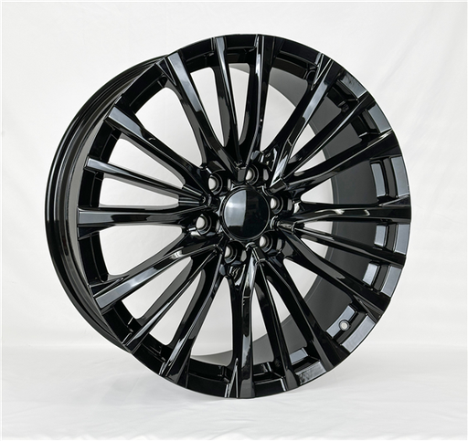 [2143229047+28B] 2143 CHVY, GM, CADILAC REPLICA 22X9+28 6X139.7 C.B 78.10 BLACK ( GLOSS BLACK)