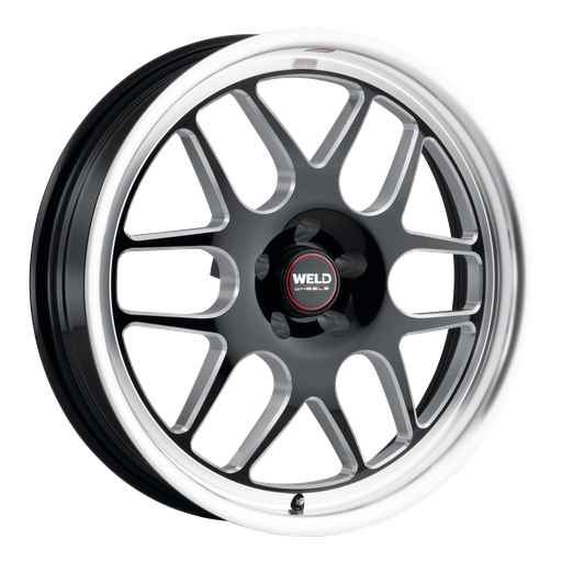 [S16007071N08] 20x7 Solana Drag 5x115 ET-8 BS 3.68 Gloss BLK MIL DIA 78.1
