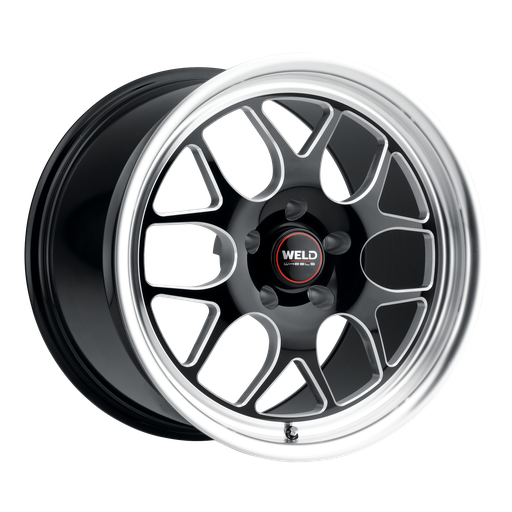 [S16070022P42] 17x10 Solana Drag 5x120 ET42 BS 7.15 Gloss BLK MIL DIA 78.1