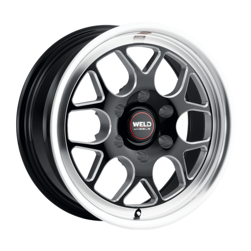 [S16077089P20] 17x7 Solana Drag 6x135 ET20 BS 4.78 Gloss BLK MIL DIA 87.1