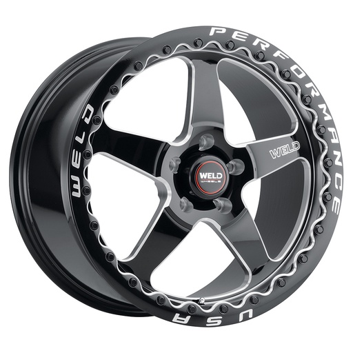 [S90400575P38] 20x10.5 Ventura Bead Lock 5x127 ET38 BS7.25 Gloss BLK MIL DIA 71.5