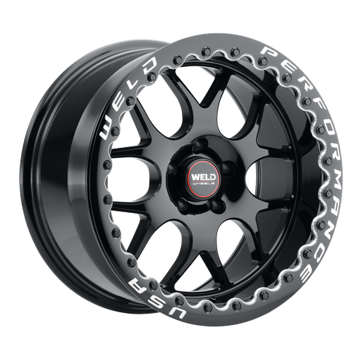 [S91180067P00] 18x10 Solana Beadlock 5x114.3 ET00 BS 5.5 Gloss BLK 78.1