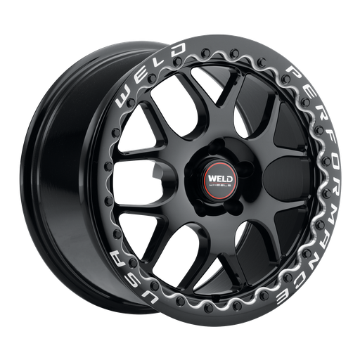 [S91180067P28] 18x10 Solana Beadlock 5x114.3 ET28 BS 6.6 Gloss BLK 78.1
