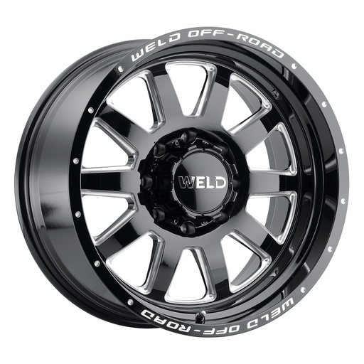 [W10200082476] 20x10 Stealth  8x165.1  ET-18 BS 4.76 Gloss BLK MIL 125.1