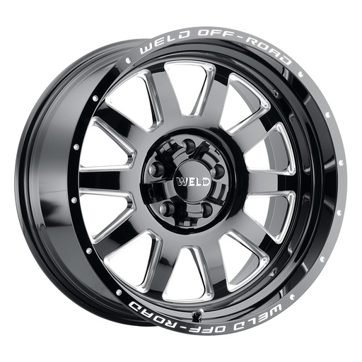 [W10289026451] 18x9 Stealth  5x114.3 5x127 ET-12 BS 4.50 Gloss BLK MIL 78.1