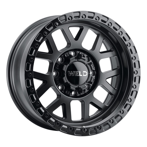 [W10400082476] 20x10 Cinch 8x165.1  ET-18 BS 4.75 Satin Black / Gloss  Black Ring 125.1