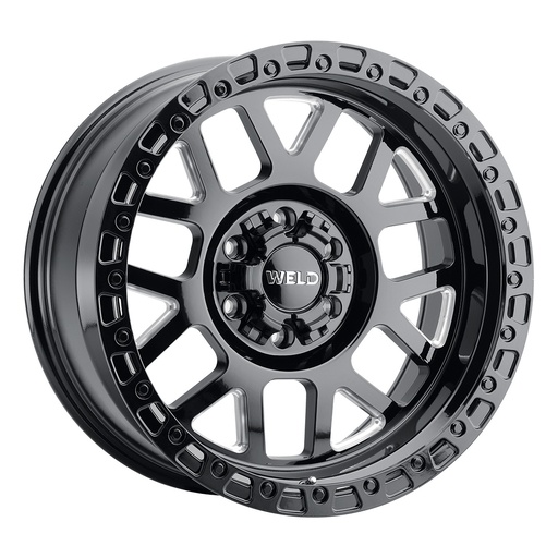 [W10509098576] 20x9 Cinch 6x135 6x139.7 ET20 BS 5.75 Gloss Black Milled / Gloss BLK Ring 106.1