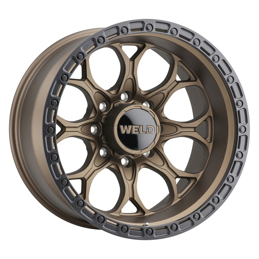 [W10609018501] 20x9 Ledge 8 8x180  ET00 BS 5.00 Satin BRZ / Satin BLK Ring 124.3