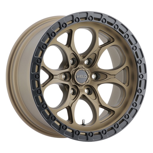 [W10609084500] 20x9 LedgeSix 6x139.7  ET00 BS5.00 Satin BRZ / BLK Ring 106.1