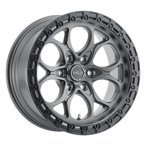 [W10709084500] 20x9 LedgeSix 6x139.7  ET00 BS5.00 Satin GUN / BLK Ring 106.1