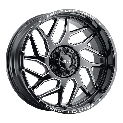 [W11722098475] 22x12 Fulcrum 6x135 6x139.7 ET-44 BS4.75 Gloss BLK MIL 106.1