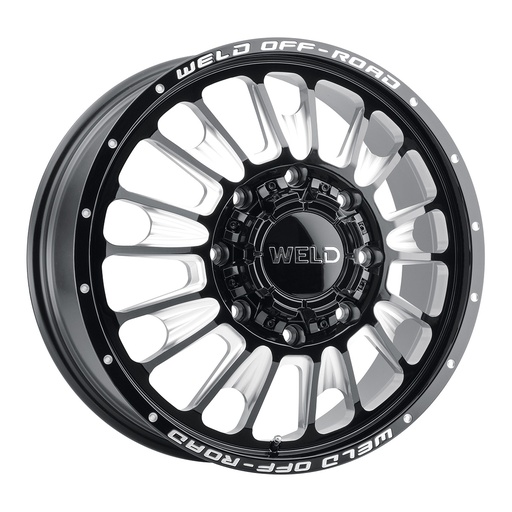 [W12108292890] 20x8.25 Scorch Front 8x200  ET108 BS8.90 Gloss BLK MIL 142.2