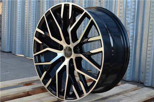 [AU1GBMF2025+35] AU-1 GLOSS BLACK/MACHINE FACE 20X9.0 5X112 +32 +66.6 *AW*