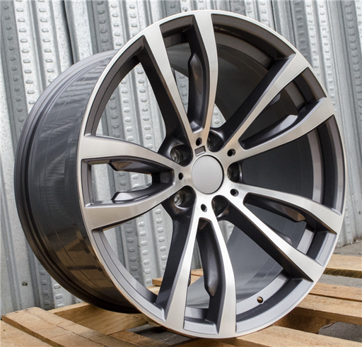 [B15GMMF2032+40] B-15 GUN METAL/MACHINE FACE 20X10 5X4.75 +40 +74.1 *AW*